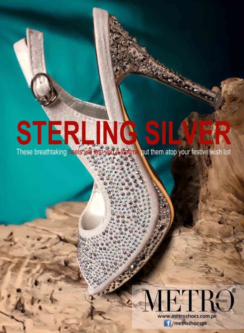 Sterling silver metro shoes