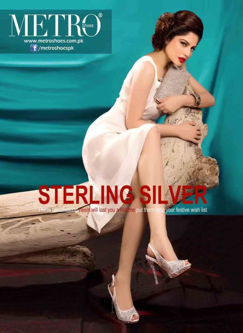 Sterling silver metro shoes