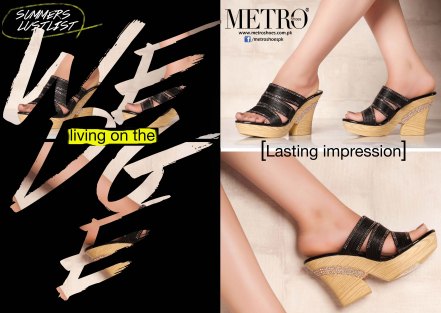 Wedge heel metro shoes